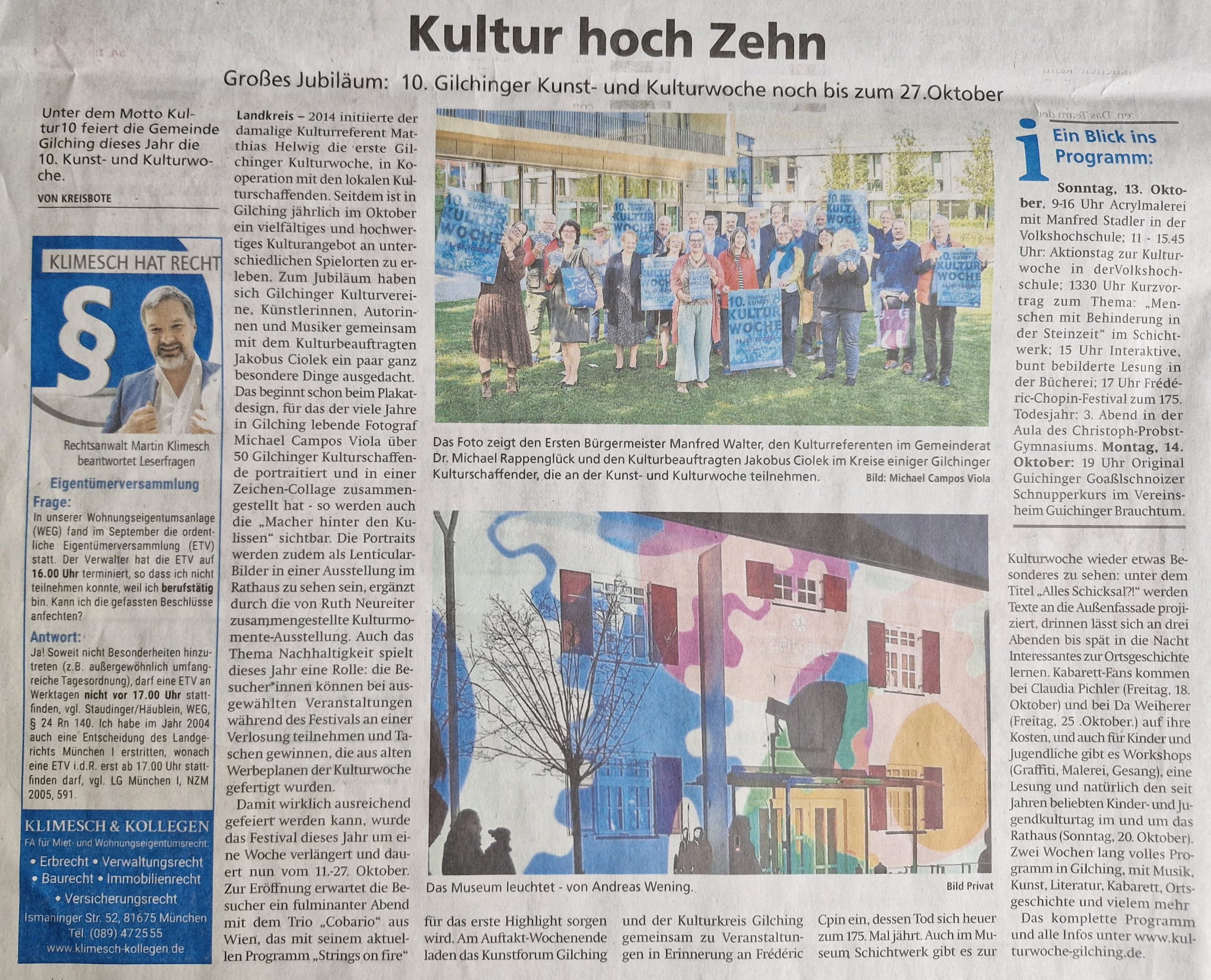 Kreisbote Starnberg, Aus der Region, 12.10.2024